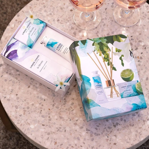 Aqua Lily Body & Souls Gift Set 3pc-Linden Leaves-Matakana Pharmacy